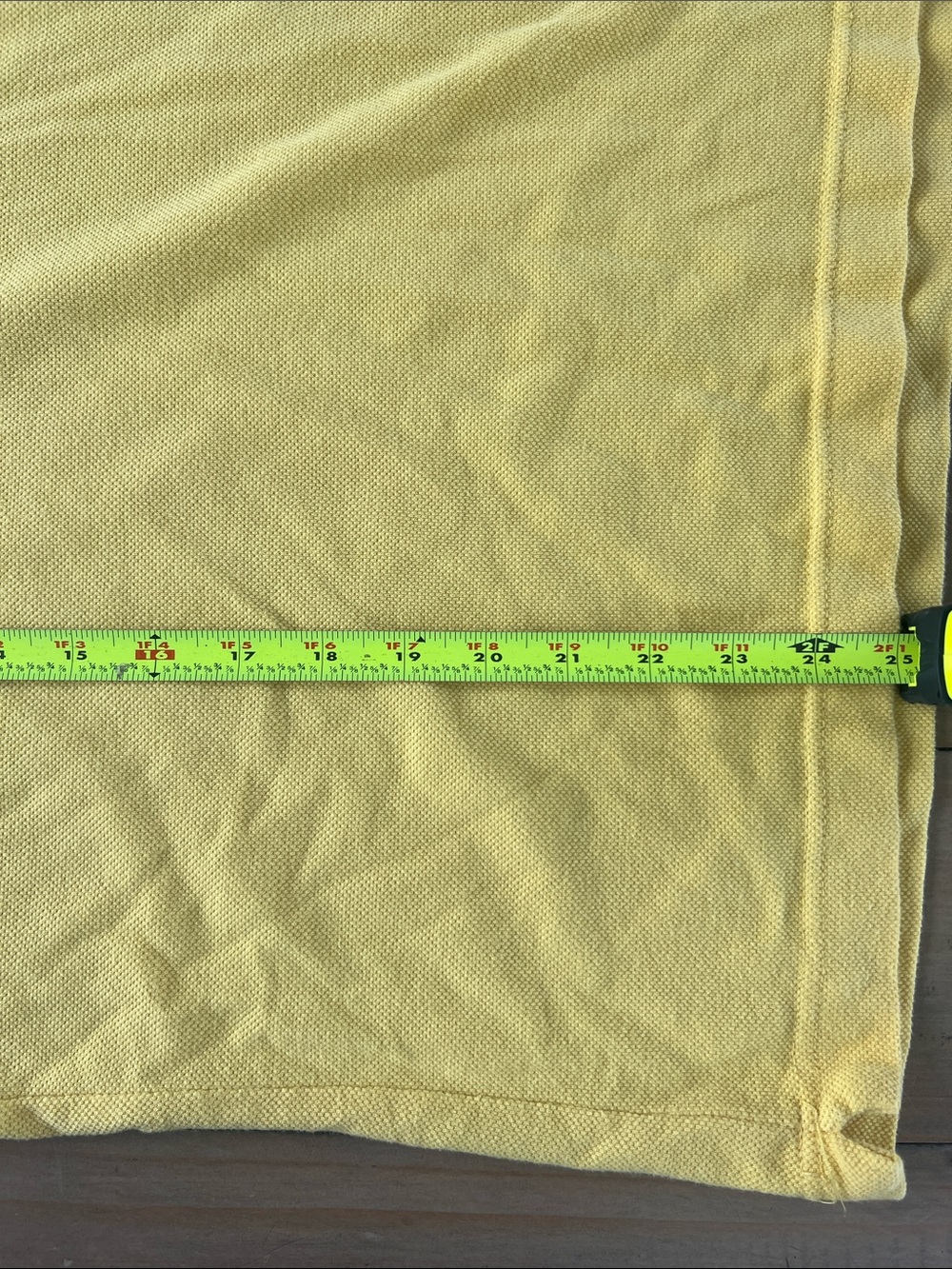 Lacoste Yellow Short-Sleeve Pique Polo with Crocodile Logo Size 6- XL - Picture 9 of 9